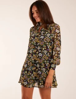 High Neck Swing Dress