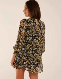 High Neck Swing Dress