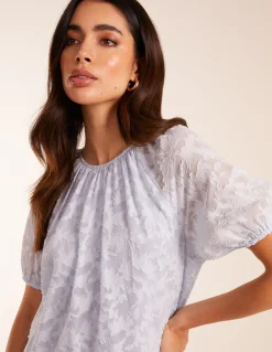 Jacquard Smock Mini Dress