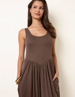Jersey Balloon Leg Jumpsuit With Pockets