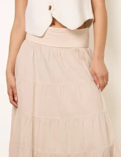 Jersey Band Tiered Skirt