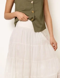 Jersey Band Tiered Skirt