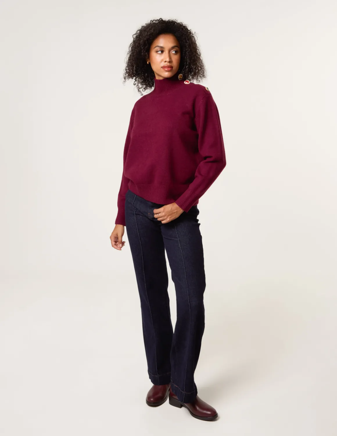 Jewel Button Jumper