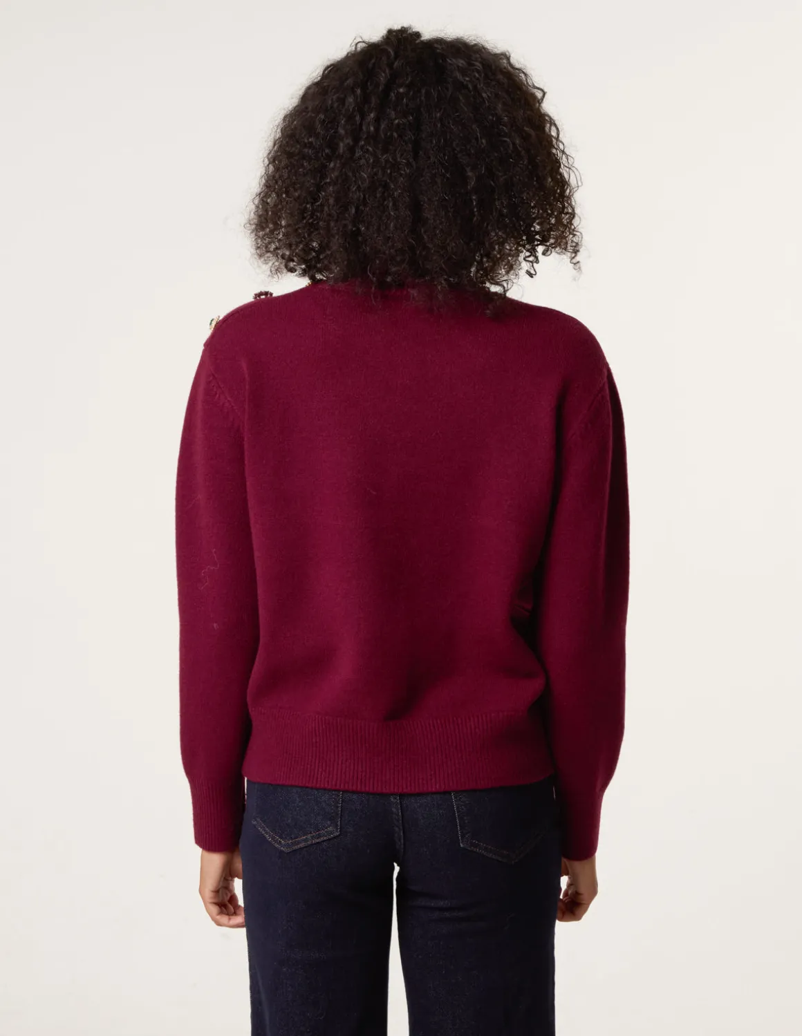 Jewel Button Jumper