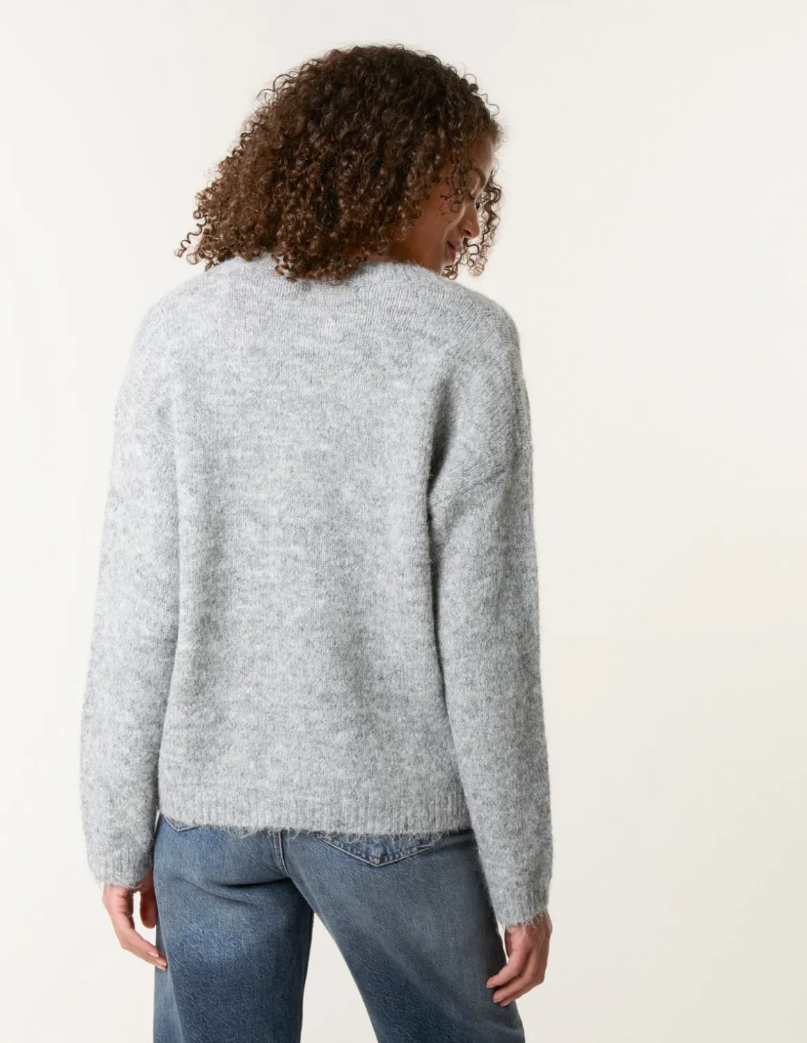 Jumper With Embroidered Flowers
