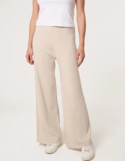 Knitted Wide Leg Trousers