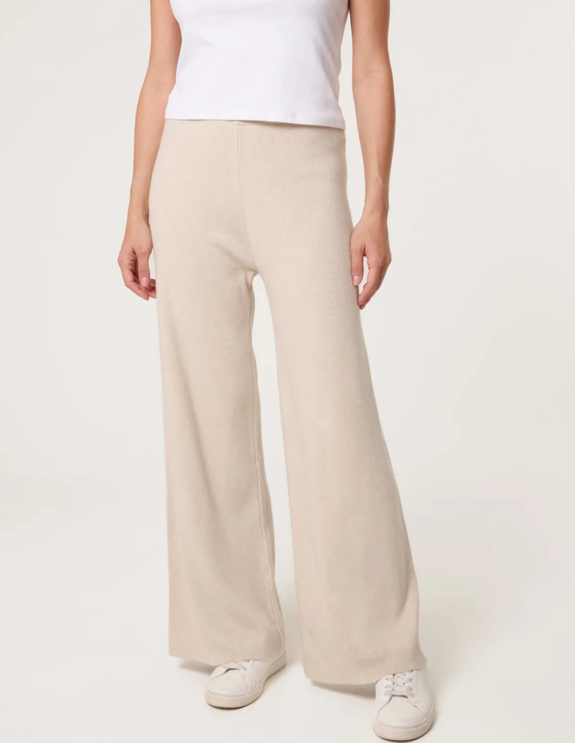 Knitted Wide Leg Trousers