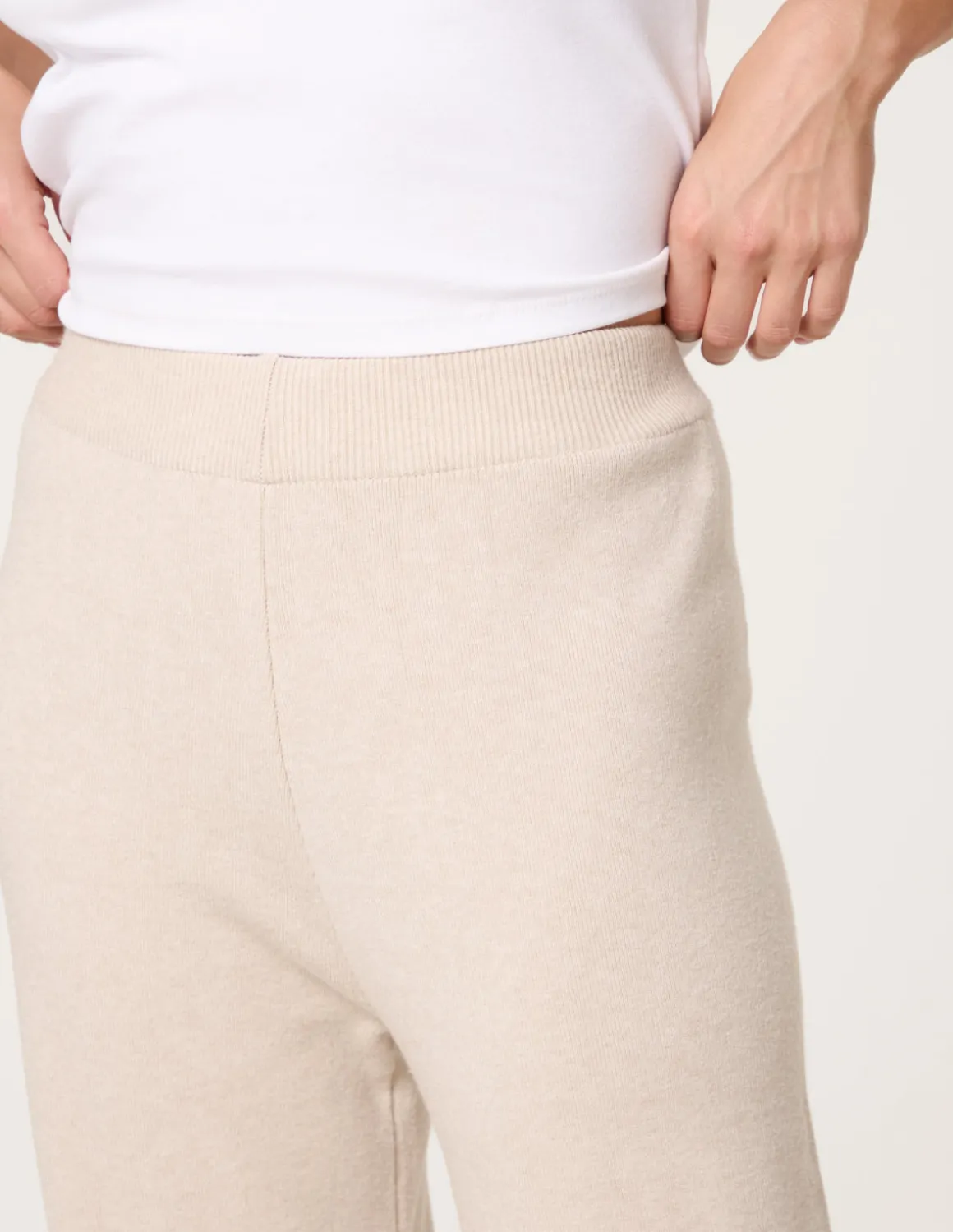 Knitted Wide Leg Trousers