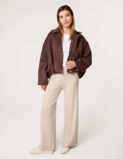 Knitted Wide Leg Trousers