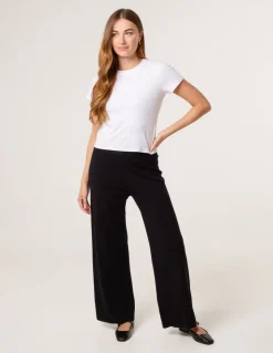 Knitted Wide Leg Trousers