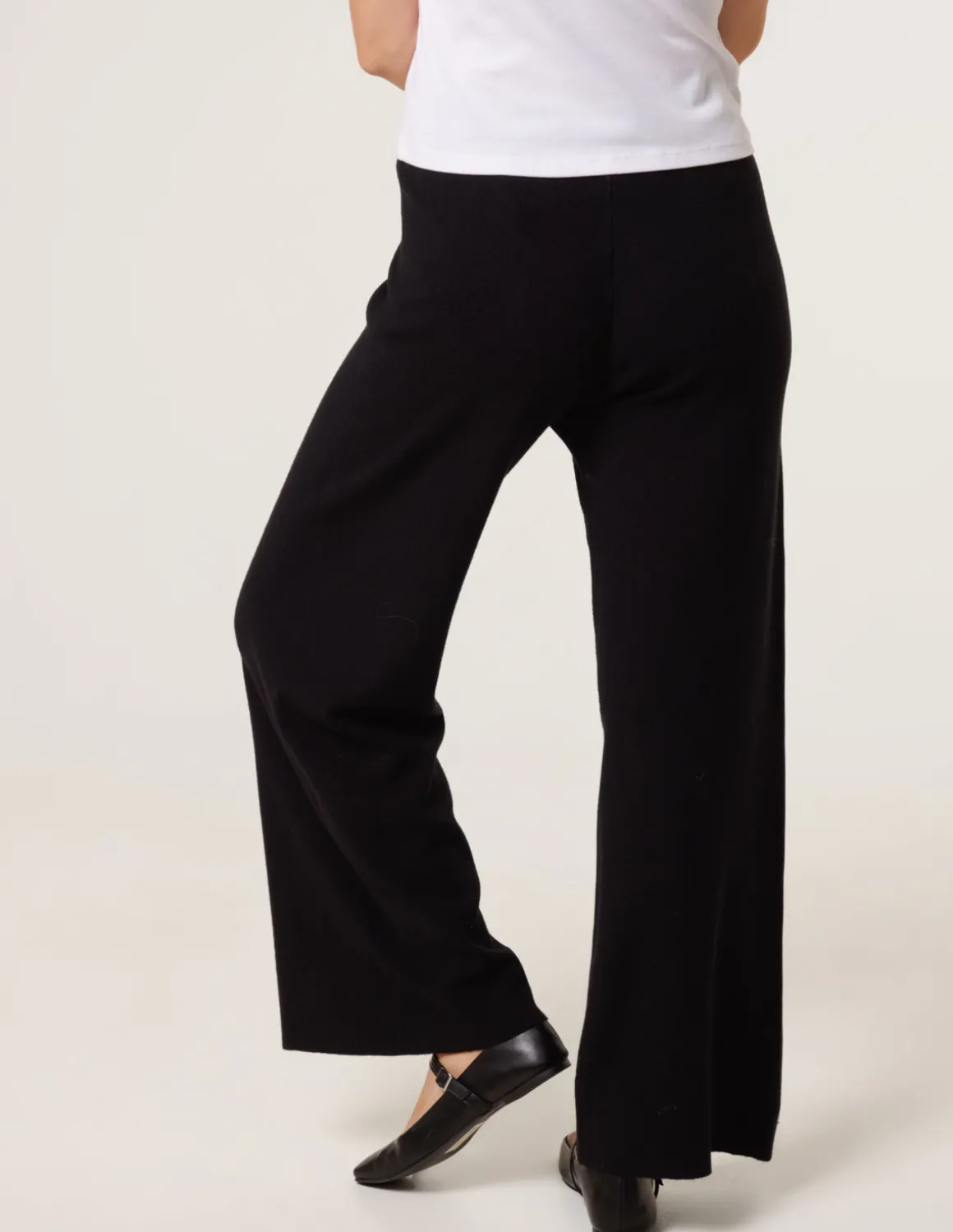 Knitted Wide Leg Trousers