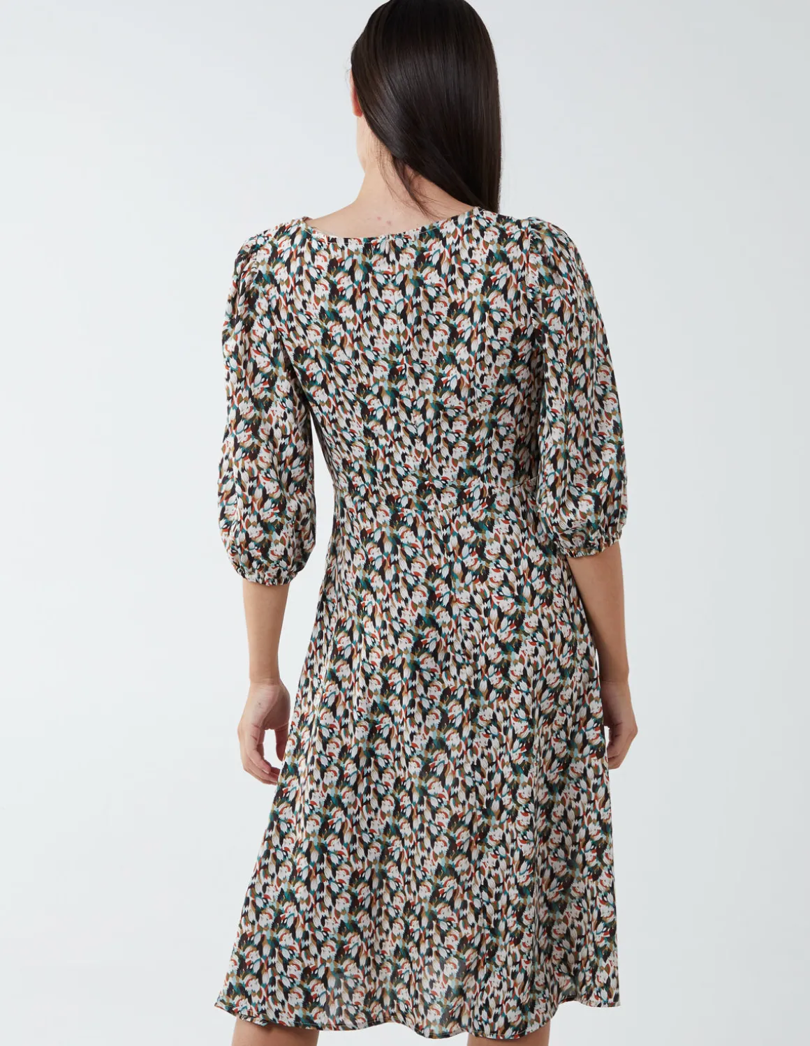 Knot Front Keyhole Dress