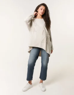 Lace Bow Sweat Top