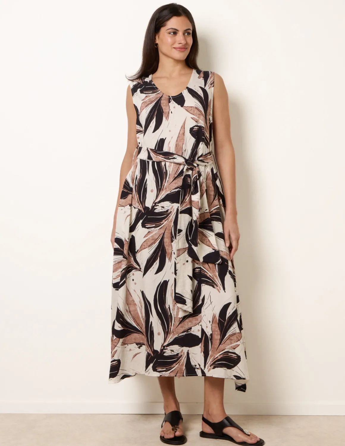 Leaf Print Dress