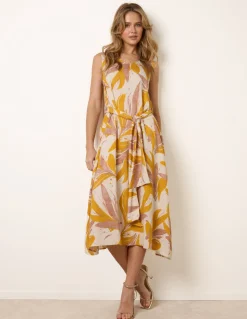 Leaf Print Dress