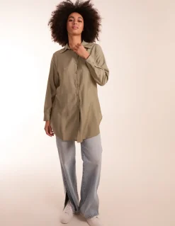 Linen Button Front Shirt
