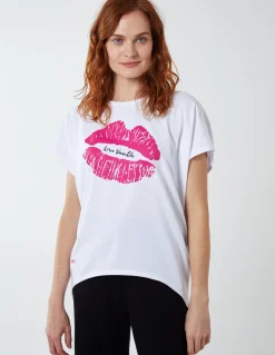 Lips High Low Oversized T-Shirt
