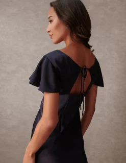 Luxe Angel Sleeve Midi Dress