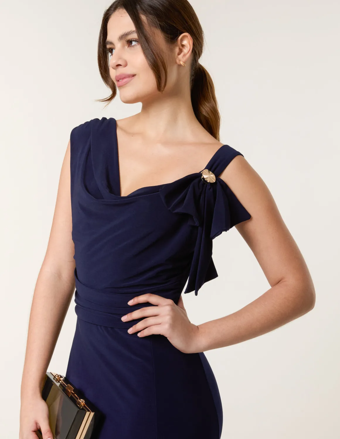 Maxi Dress With Metal Detailing