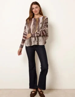 Metallic Paint Brush Top