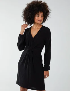 Metallic Tie Back Dress