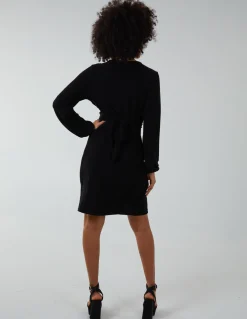 Metallic Tie Back Dress