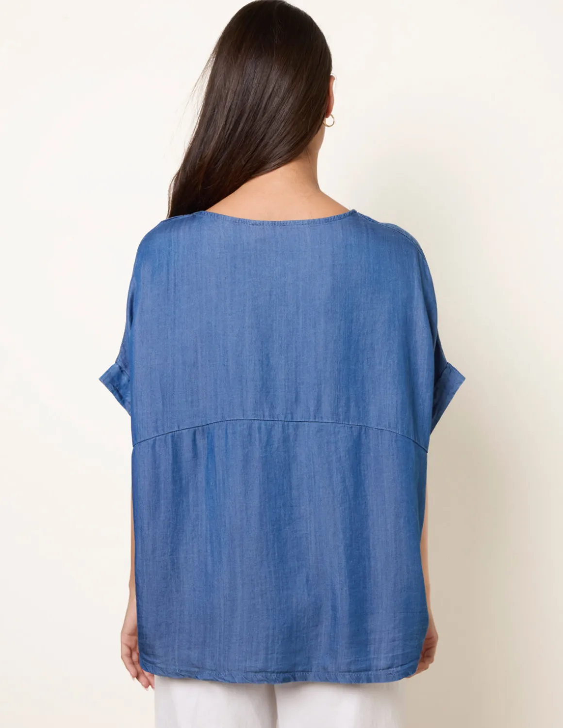 Mid Denim Wash Top