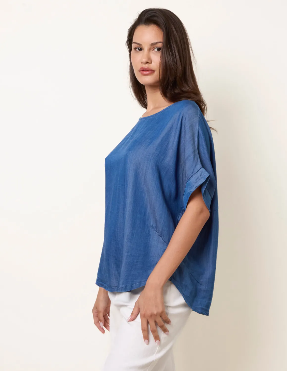 Mid Denim Wash Top