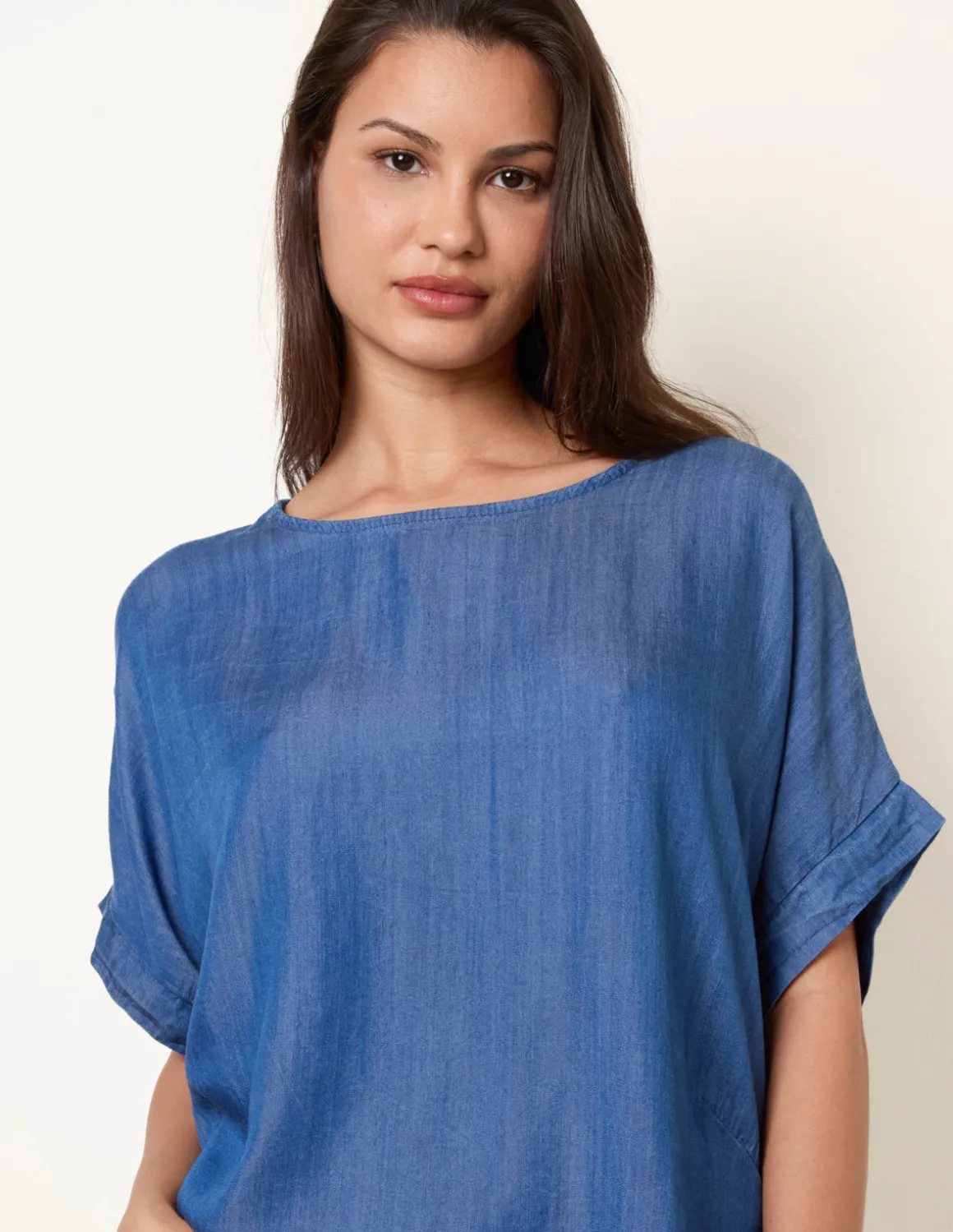 Mid Denim Wash Top