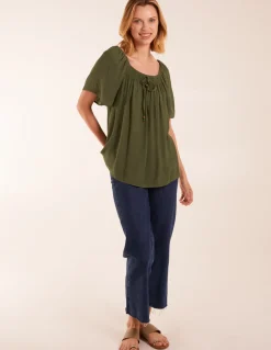 Milkmaid Shirred Swing Top