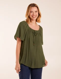 Milkmaid Shirred Swing Top
