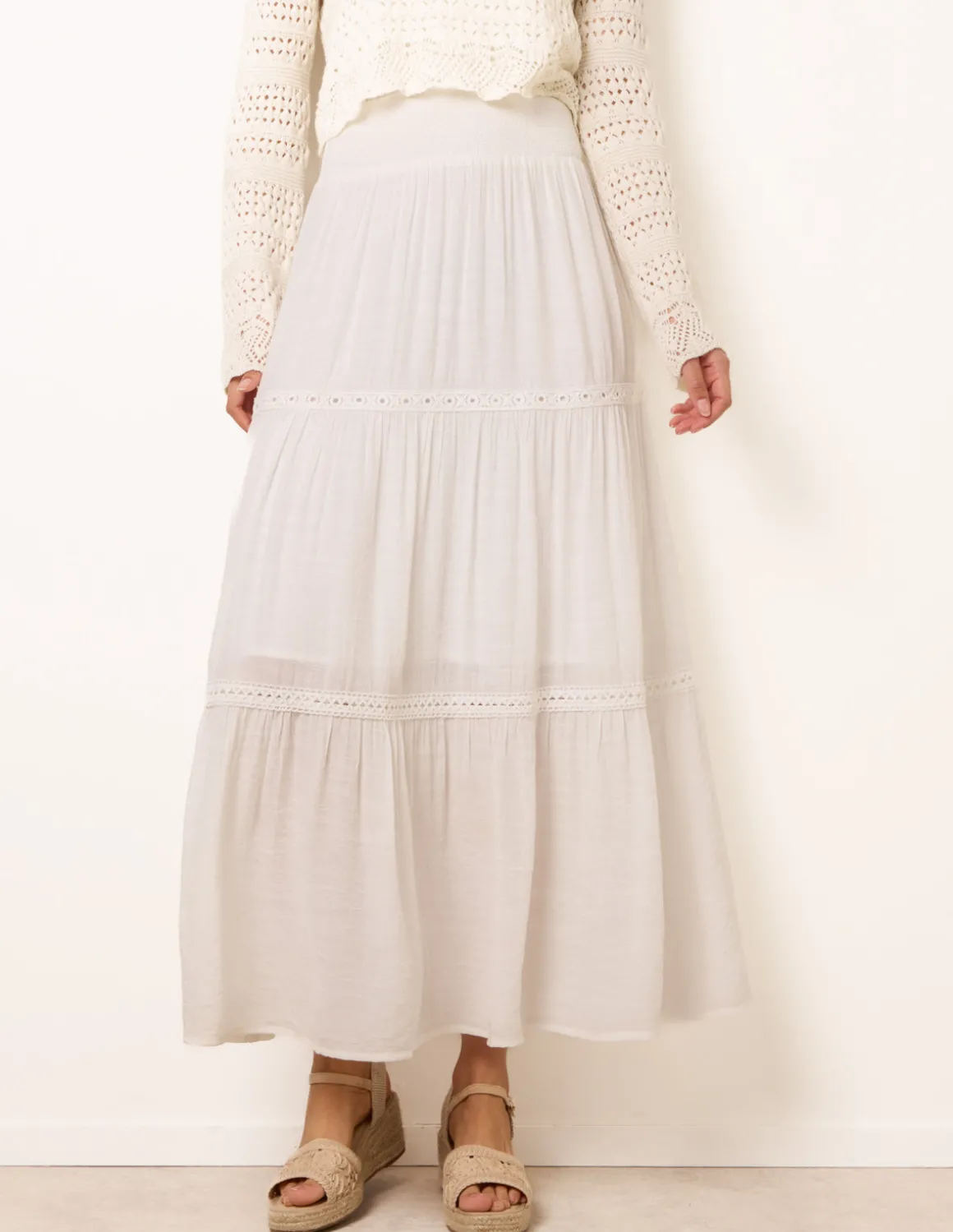 Mix Crochet Maxi Skirt