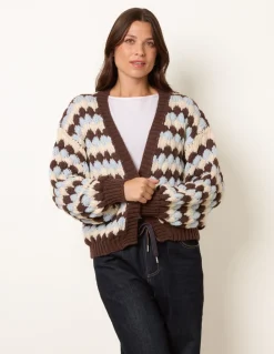 Multicoloured Striped Cardigan