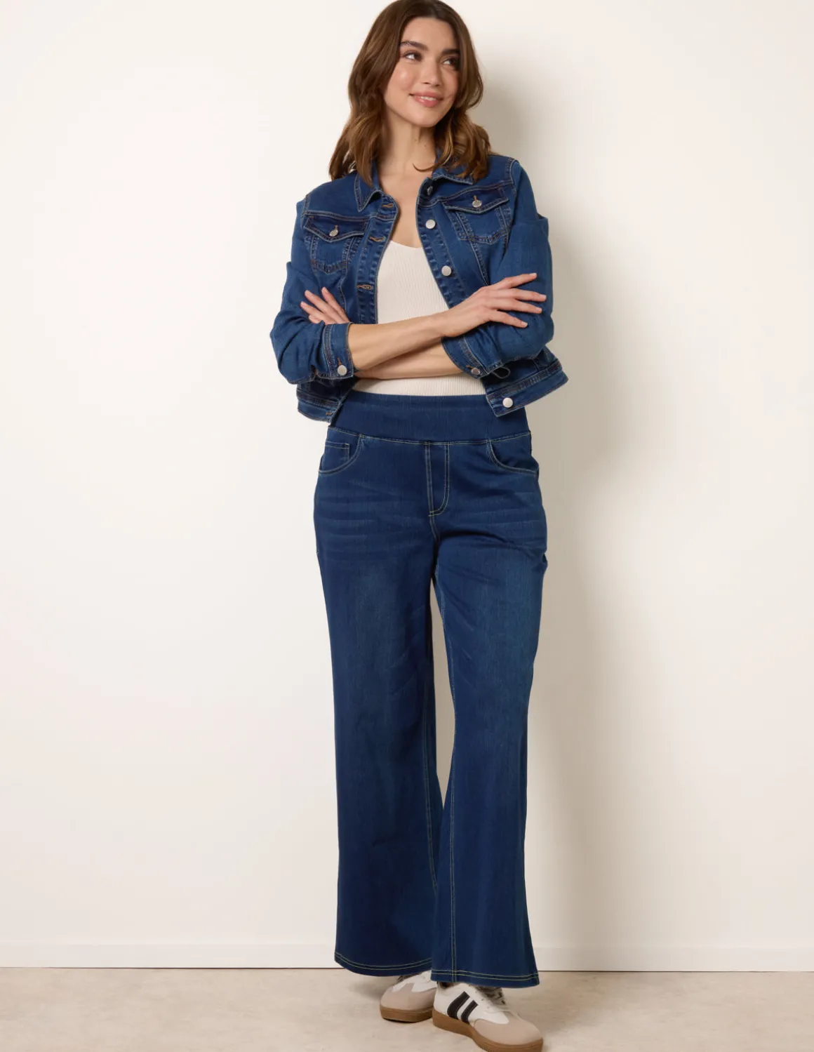 Multi Stretch Deep Waistband Trousers
