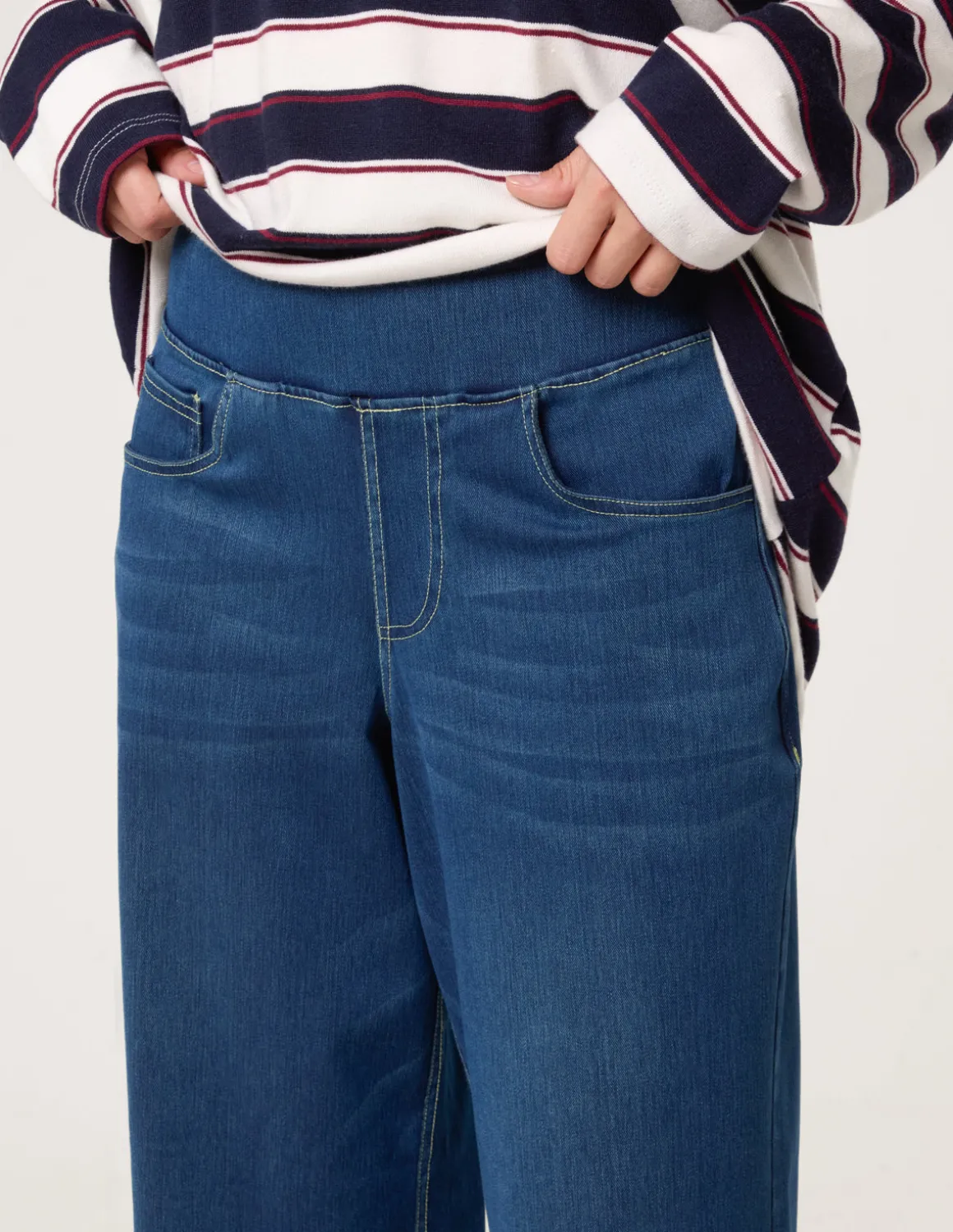 Multi Stretch Wide Leg Jeans