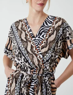 Multi Stripe Animal Jumpsuit