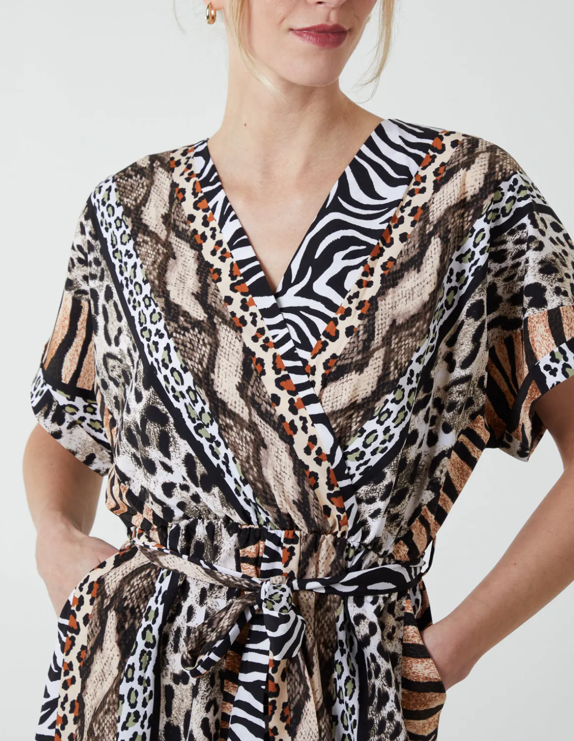 Multi Stripe Animal Jumpsuit