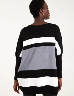 Multi Stripe Colour Block Jumper