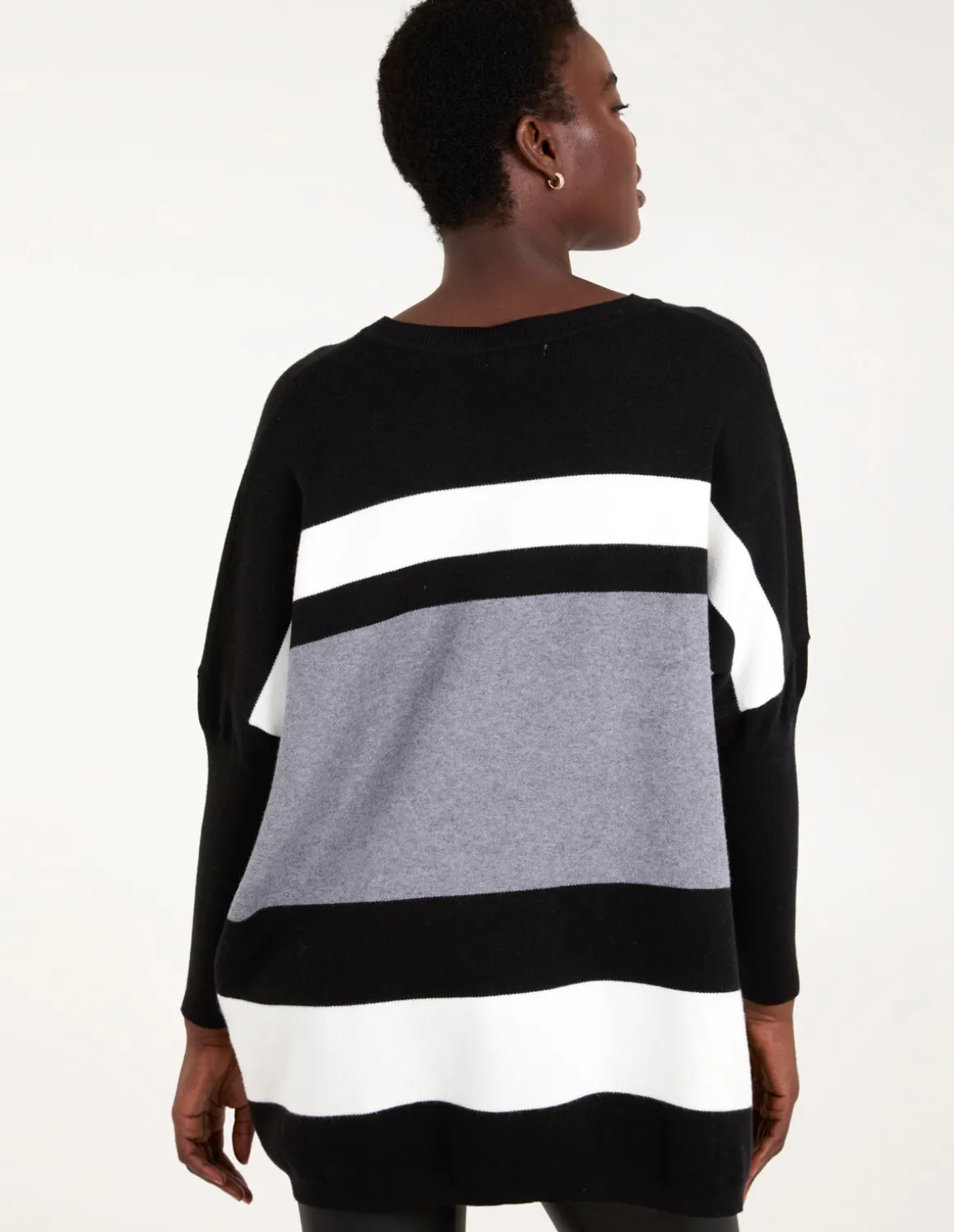 Multi Stripe Colour Block Jumper
