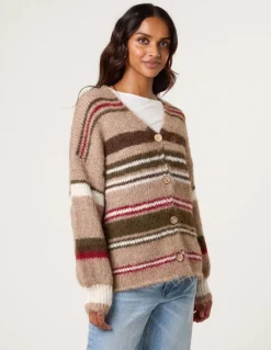 Multi Stripe Knit Cardigan