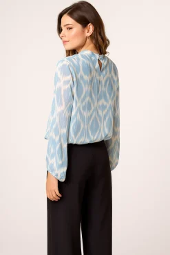 Octagon Metallic Blouse