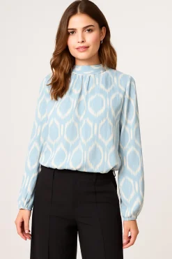 Octagon Metallic Blouse