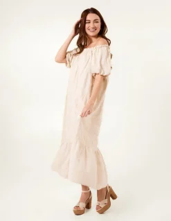 Off-Shoulder Bardot Ruffle Dress