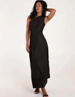One Shoulder Pleated Dress