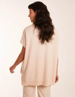 Oversized Button Shoulder Top