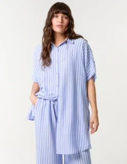 Oversized Pinstripe Shirt