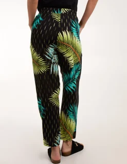 Palm Print Trousers