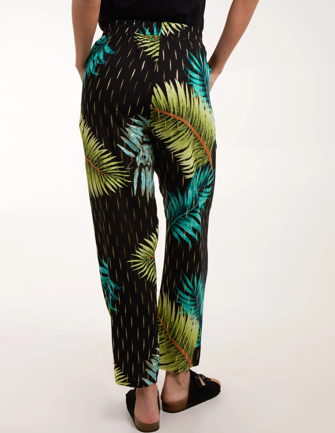 Palm Print Trousers