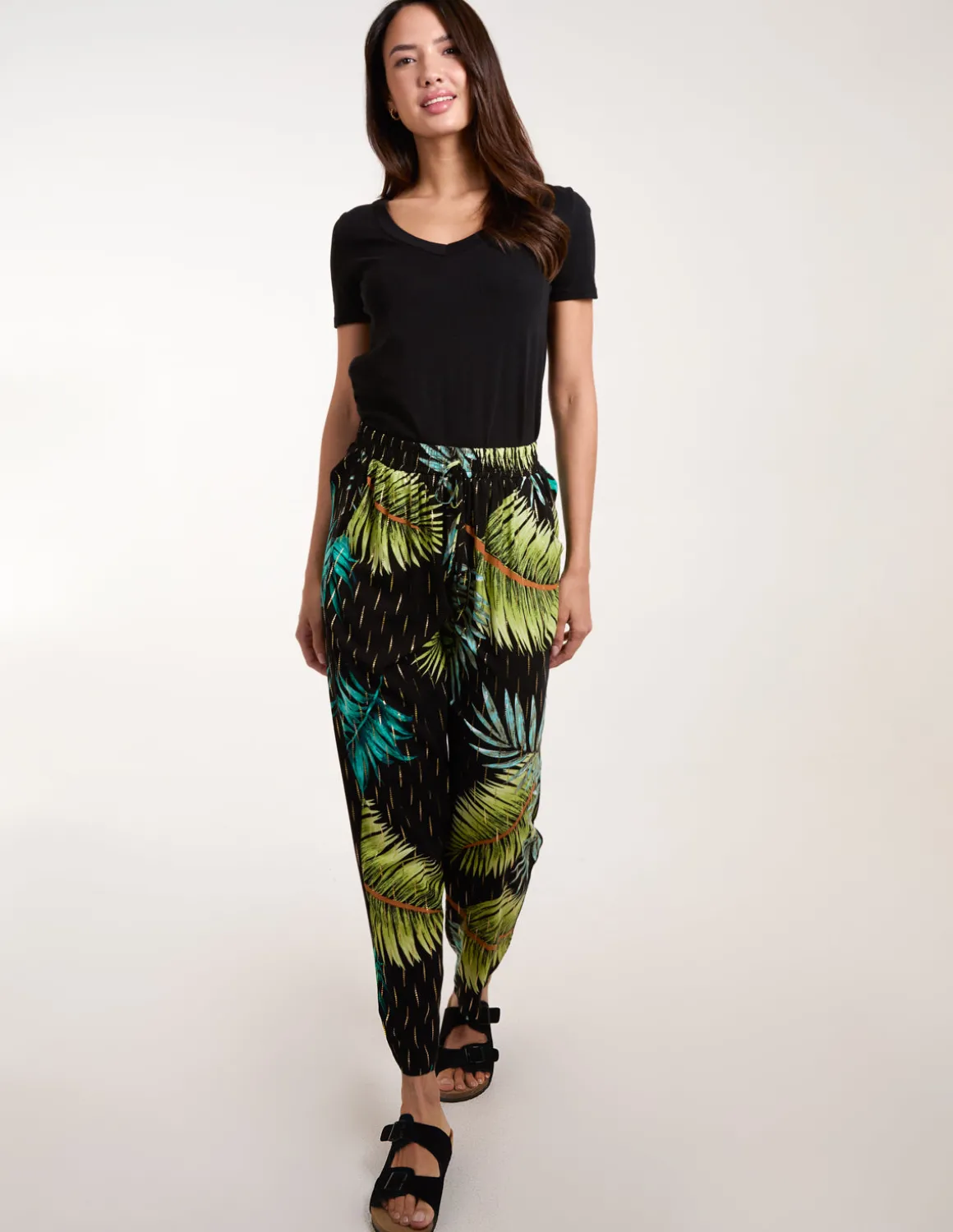 Palm Print Trousers