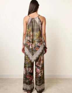 Palm Tree Print in Two Piece Set